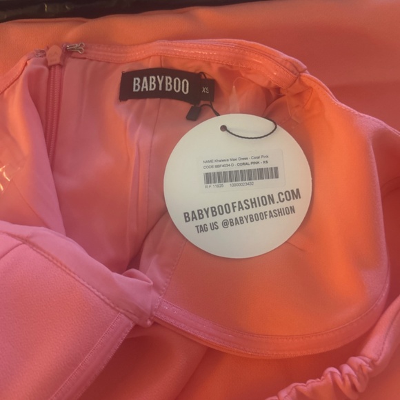 Babyboo KHALESIA maxi dress in coral pink sz. Xs - Picture 5 of 5